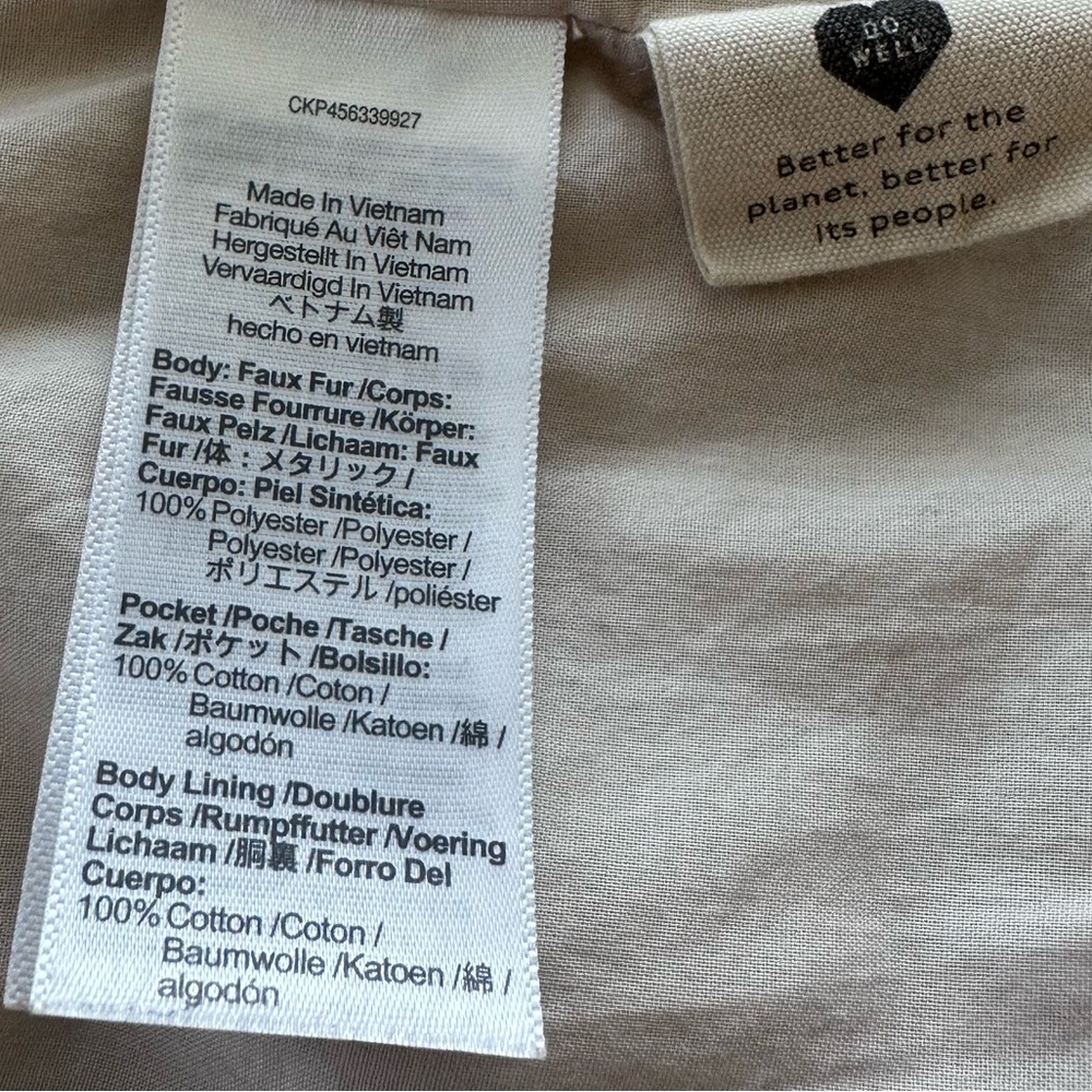 Madewell Resourced Sherpa Zip Up Jacket L Cream - Picture 13 of 14
